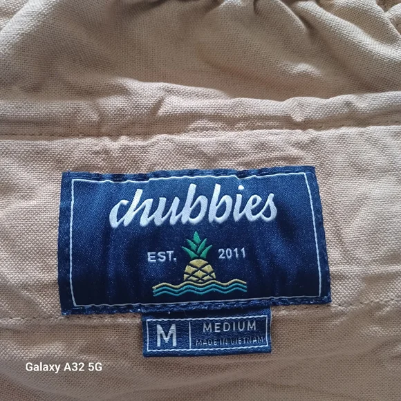 Chubbies Women's Classic Tan Bermudas Size M - Picture 2 of 11